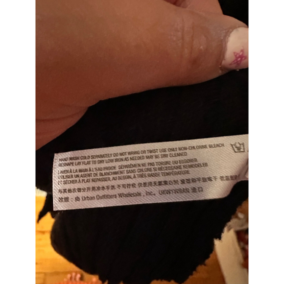 Free People Riding Waves Midi Sweater, Black Medium - Picture 12 of 13